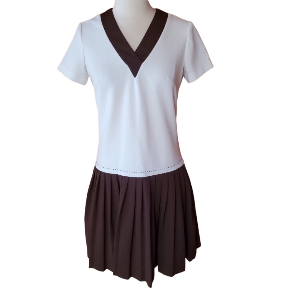 1960s Puritan Forever Young Brown & White Poly Sco